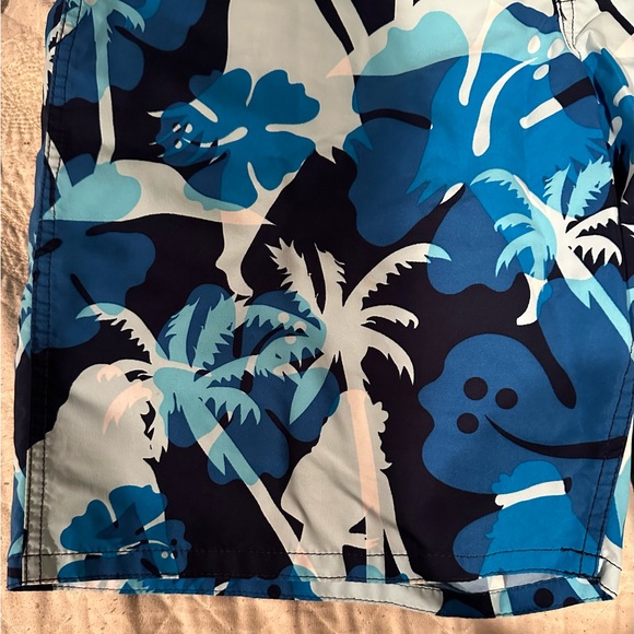 Men’s Blue Palm tree Hawaiian swim shorts! Velcro closure. Size- 32.Phys.Sci. - Picture 5 of 9